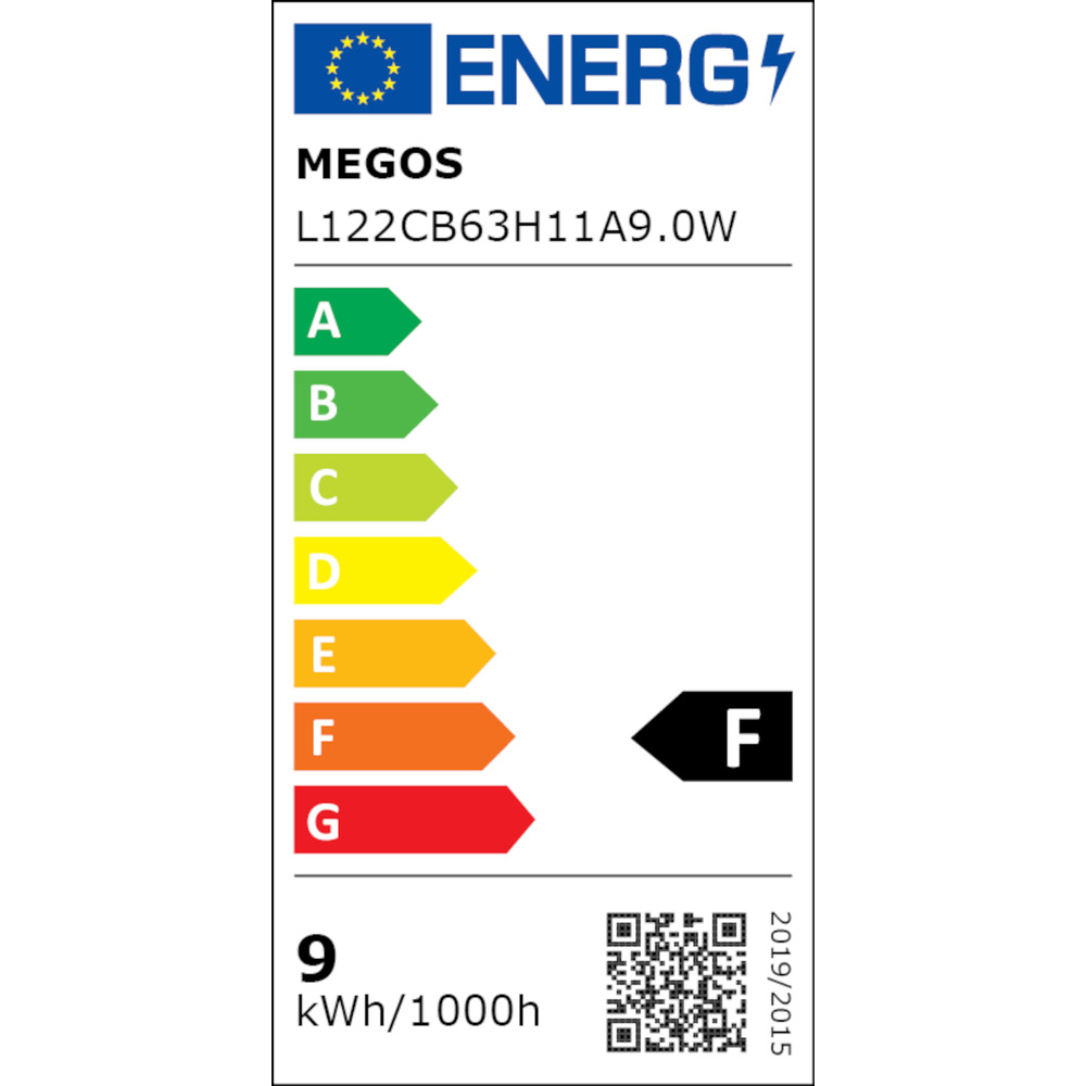 MEGOS LED-Lampe 9 Watt in Birnenform image number 3