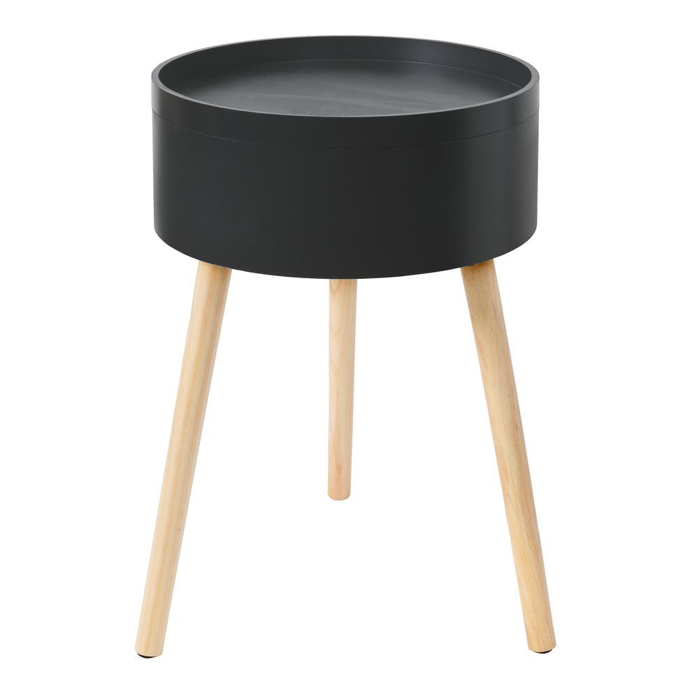 Beistelltisch 38x38x59cm schwarz