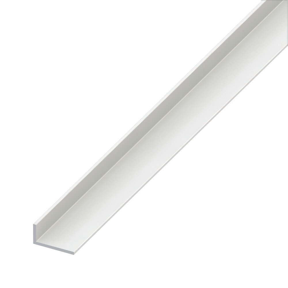 Winkelprofil ungleichschenklig 100 x 1 x 2 cm aus Hart-PVC in weiß