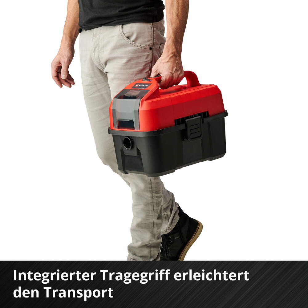 Einhell PXC 18V Akku-Nass-Trockensauger TE-VC 18/10 Li-Solo ohne Akku und Ladeger&auml;t image number 5