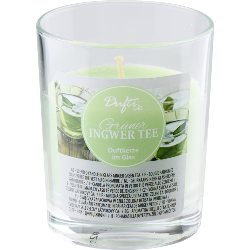 Duftkerze grüner Ingwertee im Glas