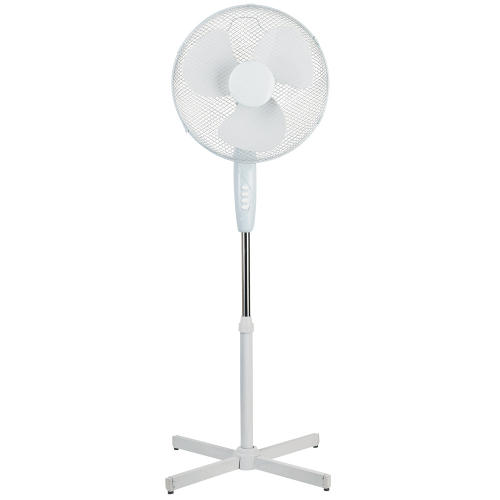 Standventilator Ø 40 cm 45 W weiß mit 3 Geschwindigkeitsstufen