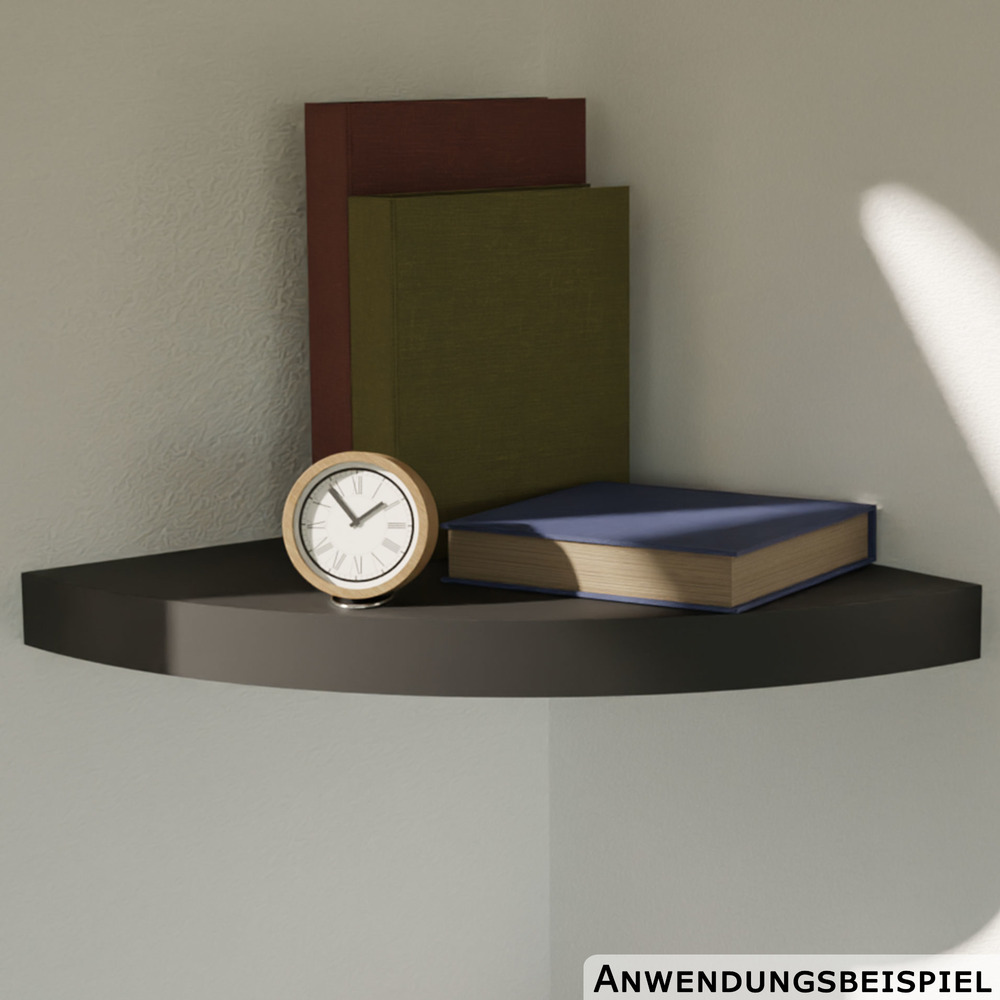 Eckregal schwarz 29 x 29 cm