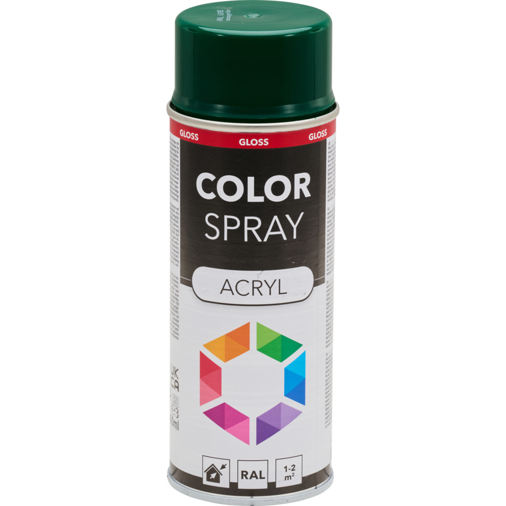 Lackspray gl&auml;nzend 400 ml Acryl RAL 6005 moosgr&uuml;n image number 1