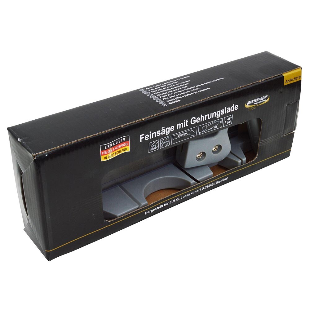 Feinsäge 250mm mit Gehrungslade 45°/90° image number 1