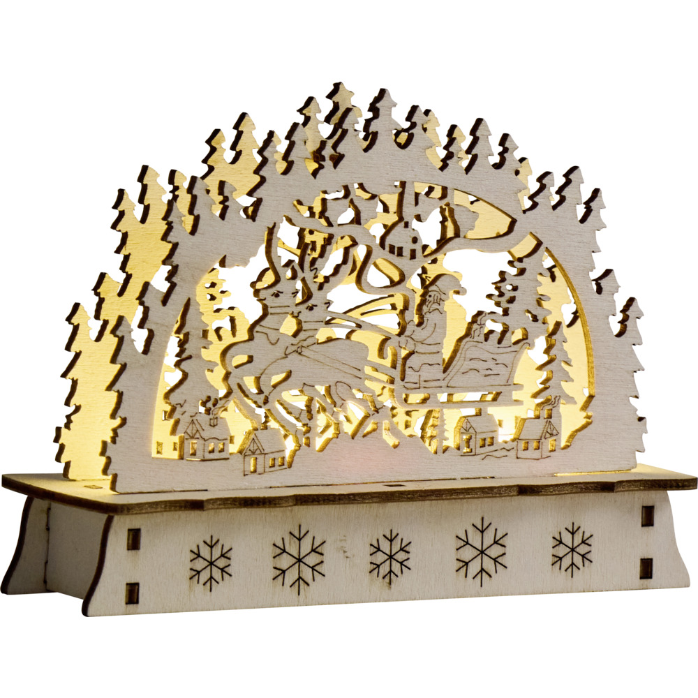 LED-Schwibbogen batteriebetrieben aus Holz in verschiedenen Designs image number 12