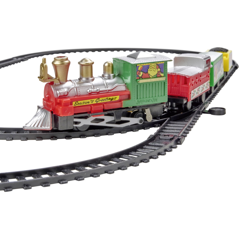 Weihnachtseisenbahn 9-teilig batteriebetrieben image number 0