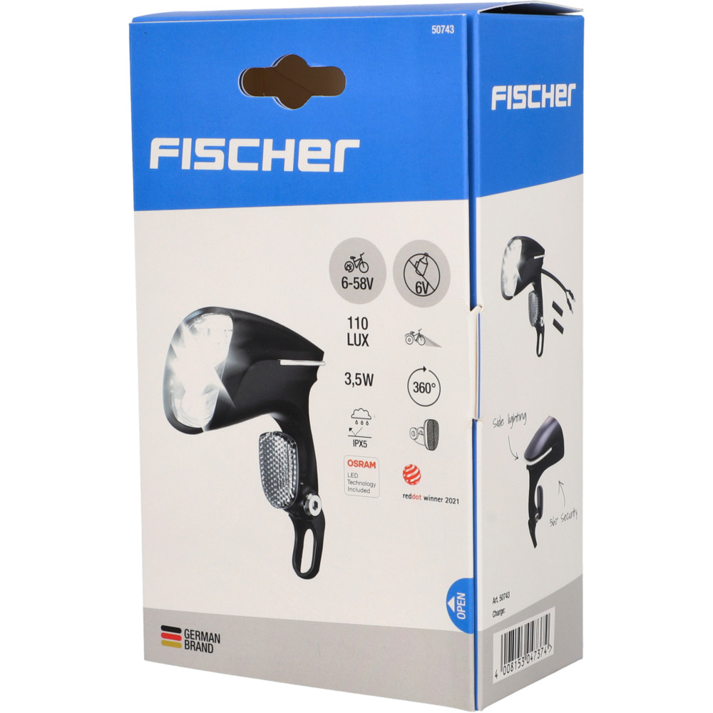FISCHER E-Bike LED-Frontlicht 110 Lux image number 1