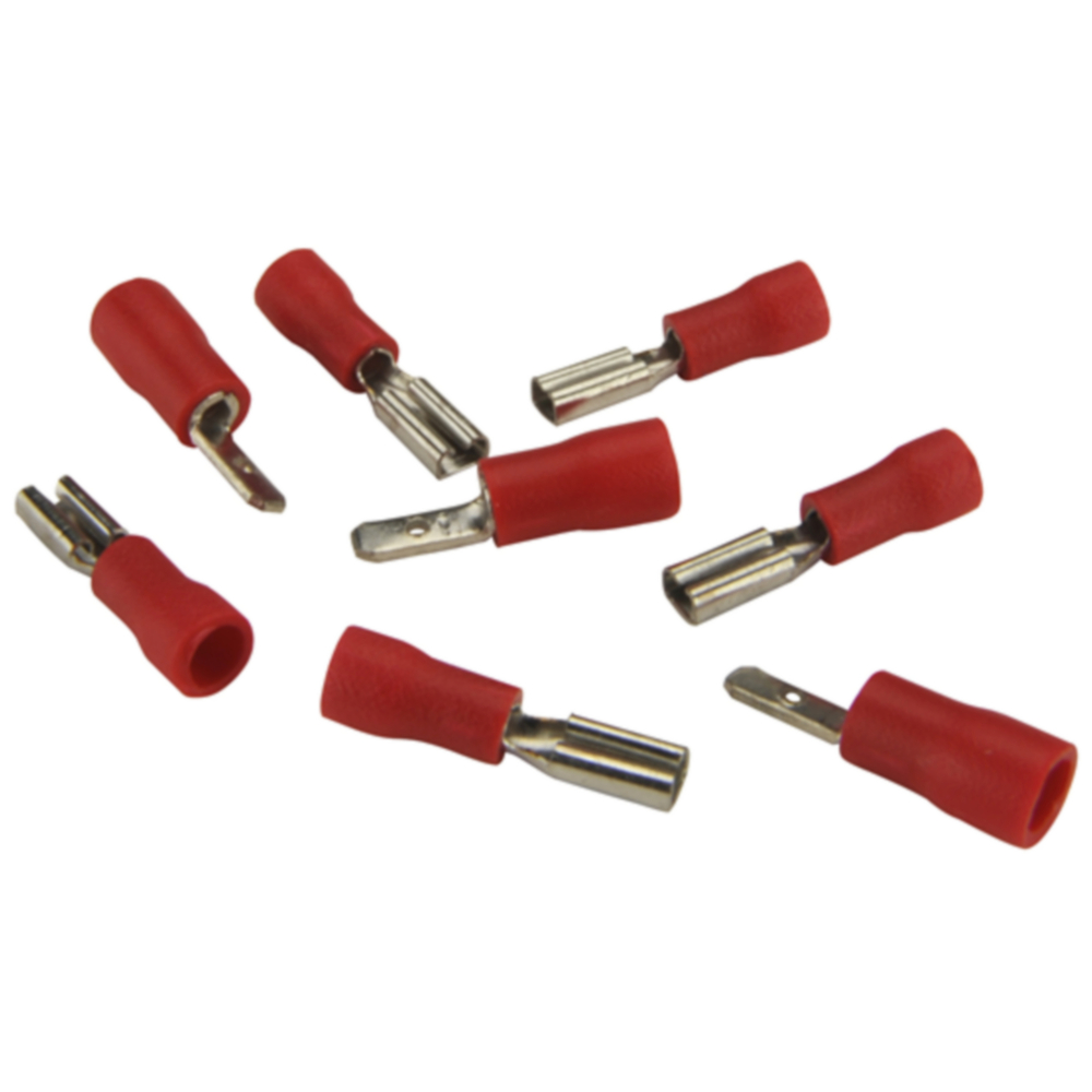 Steckverbinder Set 20-teilig 1,5 mm&sup2; 2,8 x 0,8 mm Stecker Kupplung isoliert image number 0