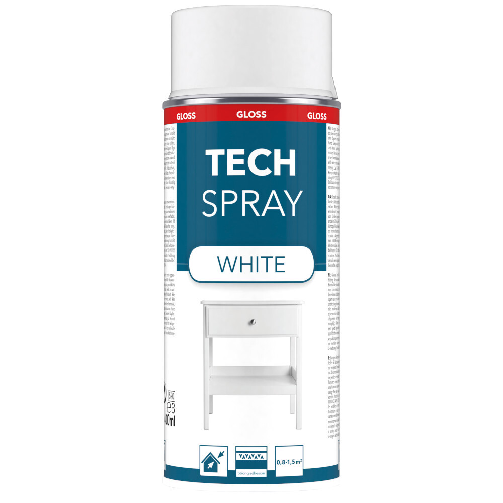 Tech Spray glänzend Weiß 400 ml