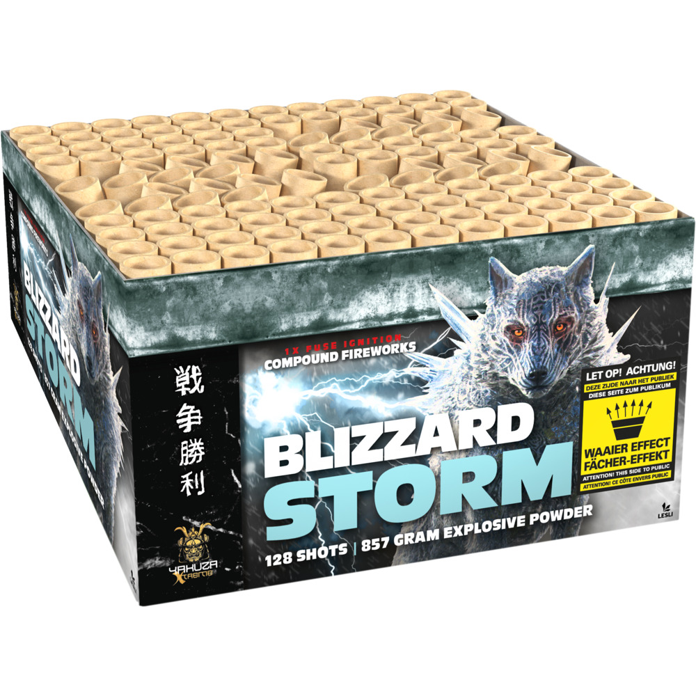 Blizzard Storm Feuerwerksbatterie 128-Schuss