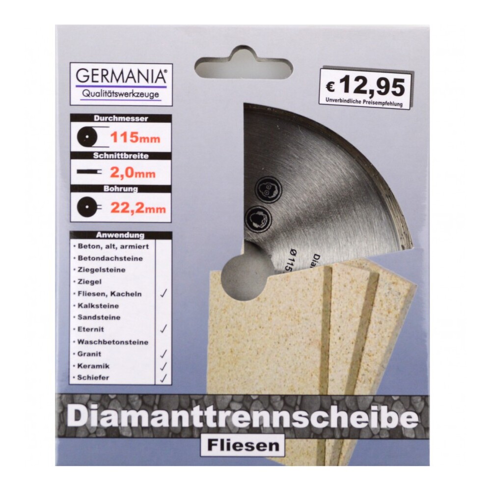 Diamanttrennscheibe 115 x 2,0 x 22,2 mm image number 0