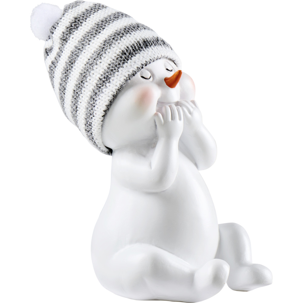 Dekofigur Schneemann ca. 13 cm Polyresin Designauswahl image number 3