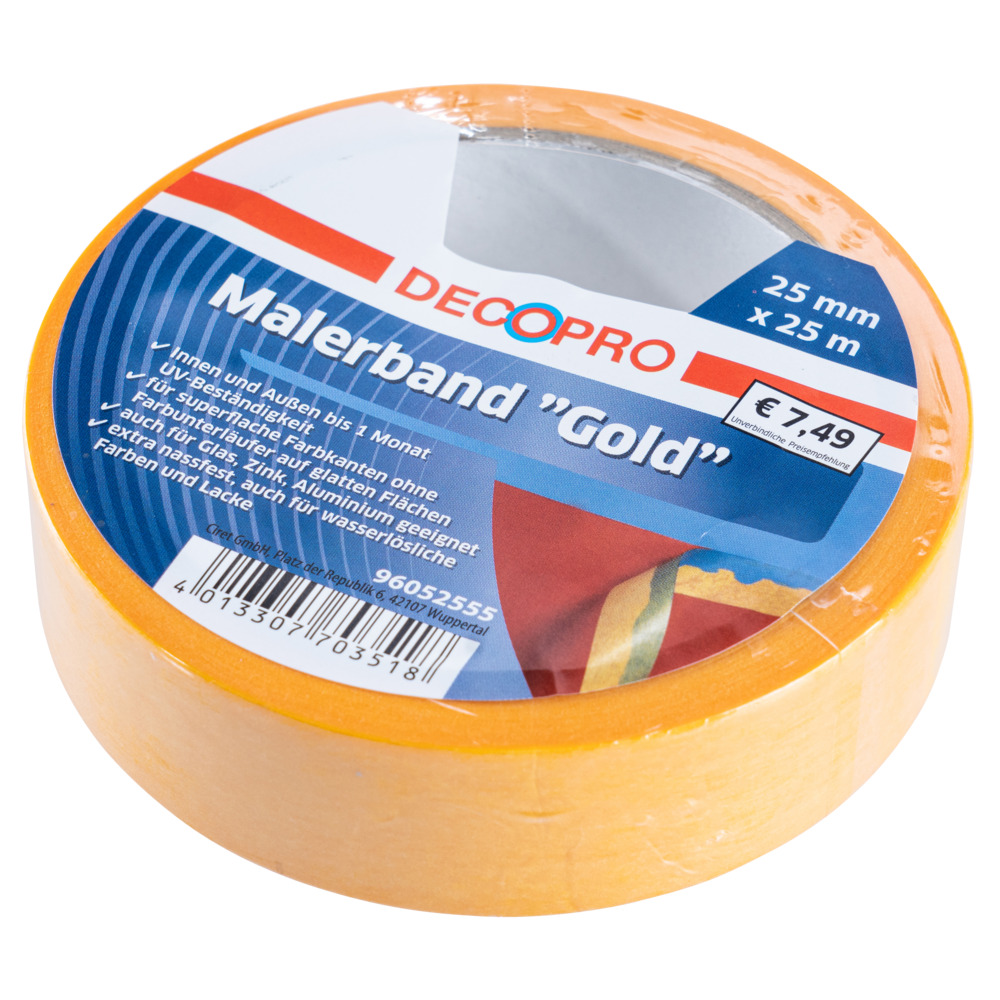 DECOPRO Lackierband Gold 25 m image number 1