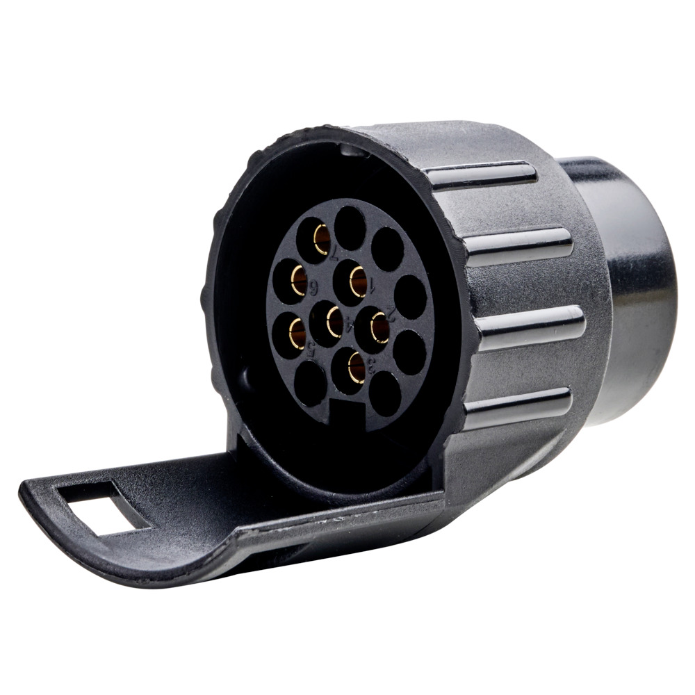 Kurzadapter Mini 7-auf13-polig 12V Kunststoff PKW Anhängeradapter Adapter image number 1