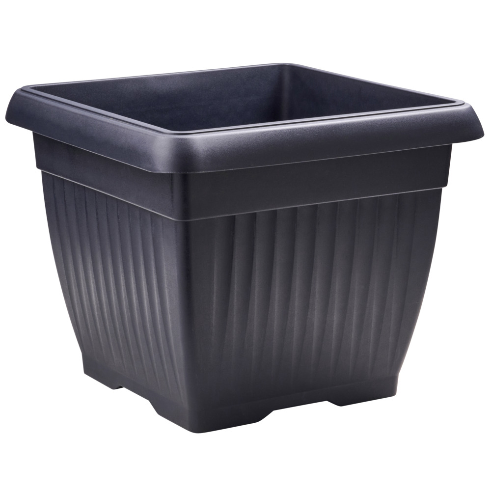 Prosperplast Blumentopf Terra eckig 45 x 45 cm in Anthrazit