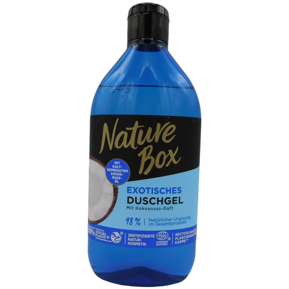 Nature Box Exotisches Duschgel mit Kokosnuss&ouml;l und Kokosnuss-Duft 385 ml