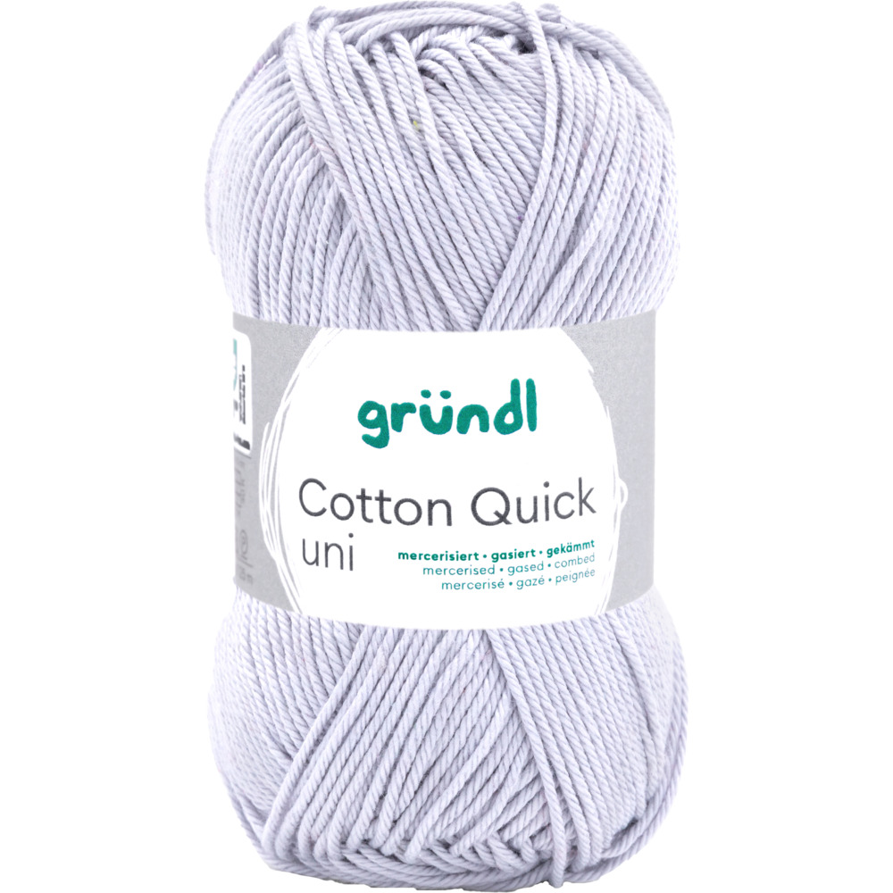 Garn Cotton Quick uni 50 g hellgrau