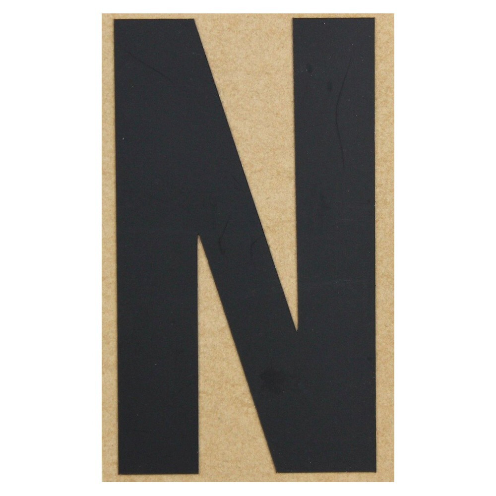 Klebebuchstabe N 100 mm schwarz image number 0