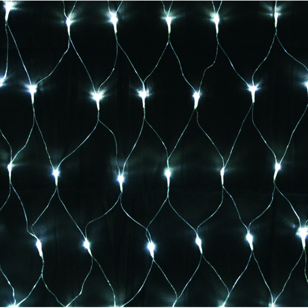 Lichternetz 3x3 m 240 LED kaltweiß innen und außen