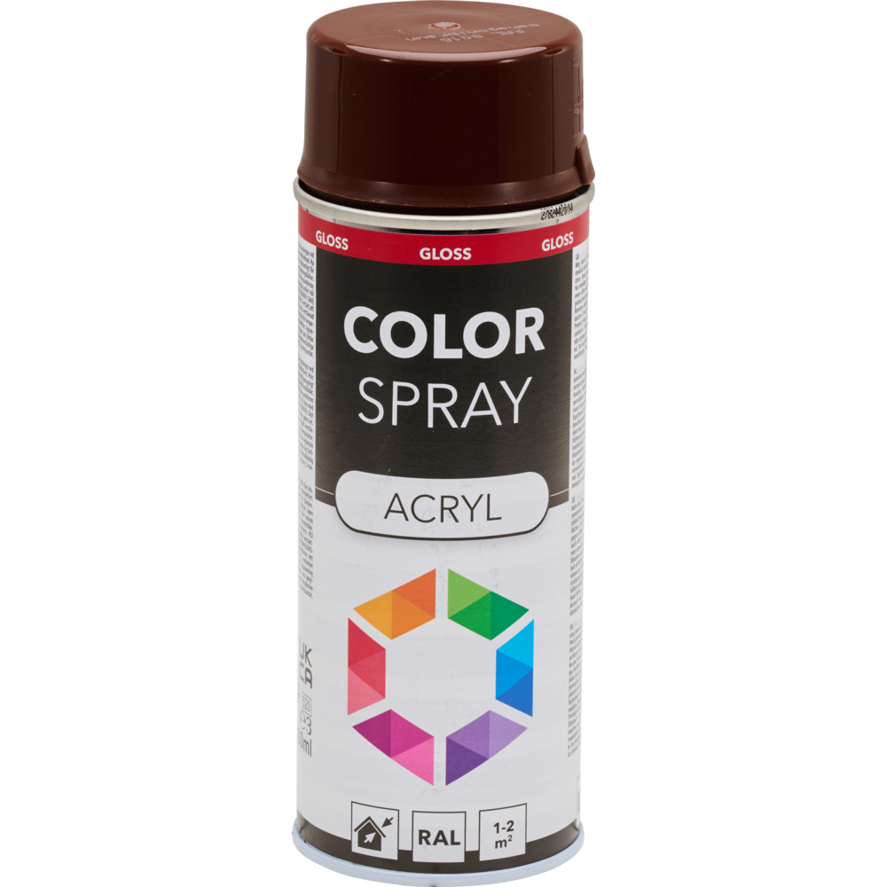 Lackspray glänzend 400 ml Acryl mahagonibraun RAL 8016 image number 1