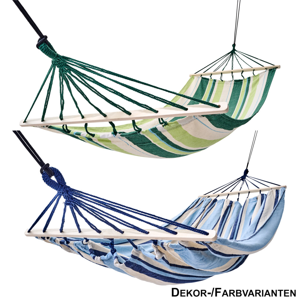 Hängematte 200 x 80 cm für eine Person in verschiedenen Farben