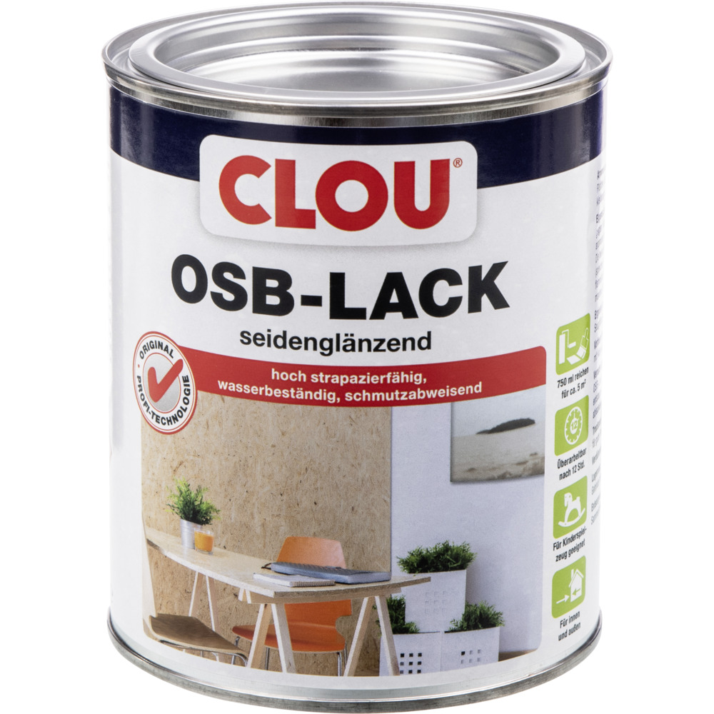 Clou OSB-Lack 750 ml seidenglänzend image number 0