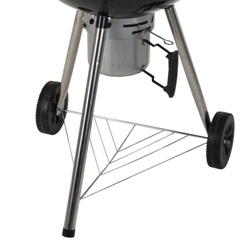 Kugelgrill fahrbar Edelstahl Schwarz 53 cm - B-Ware image number 2