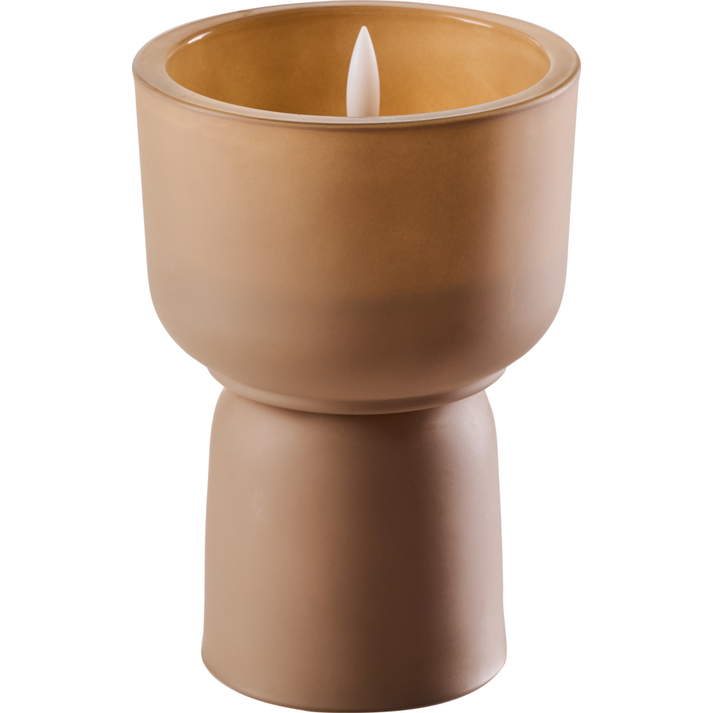 LED-Kerze gro&szlig; aus Glas &Oslash; 10cm, sortiert image number 2