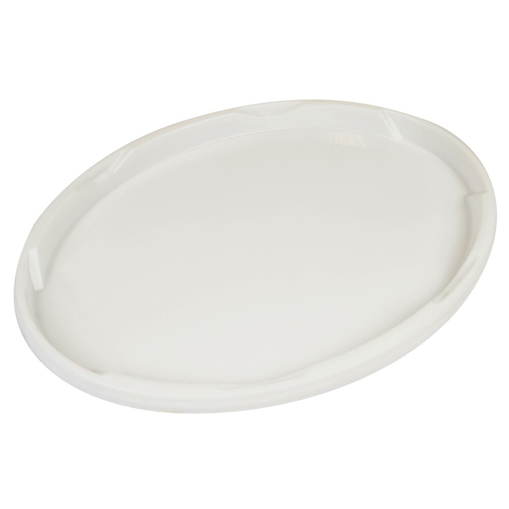 Kunststoffdeckel oval weiß für 10 Liter Kunststoffeimer
