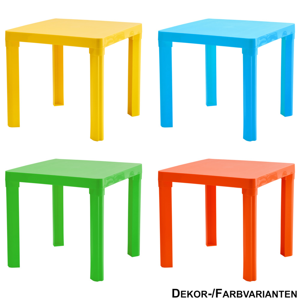 Kindertisch 42 x 46 x 46 cm, 4-fach sortiert image number 0