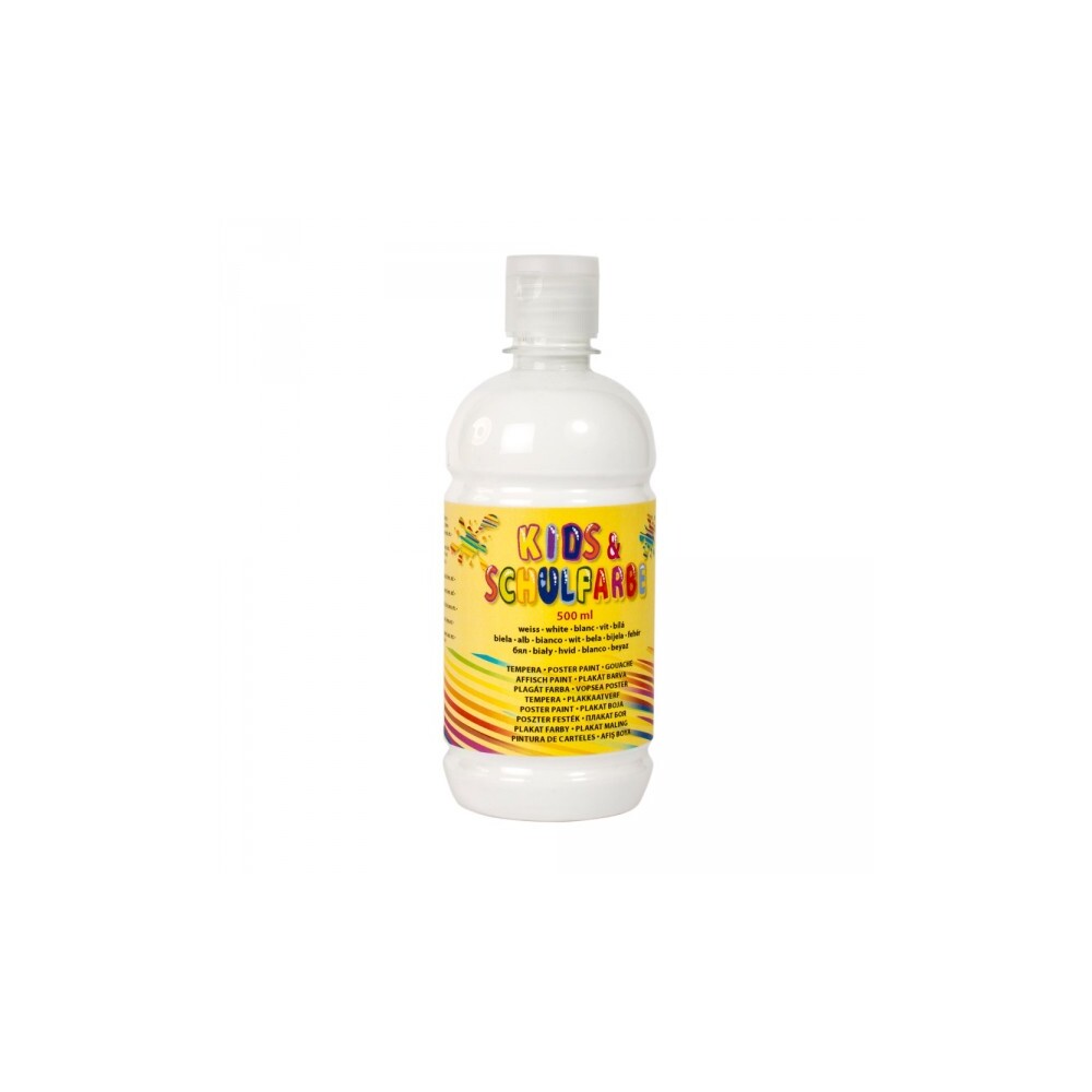 The Wall Kinderschulfarbe Tempera in Weiß 500 ml