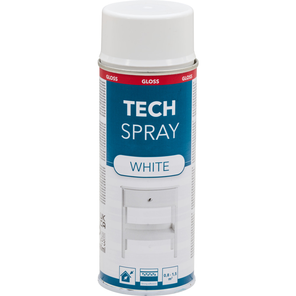 Tech Spray glänzend Weiß 400 ml image number 1