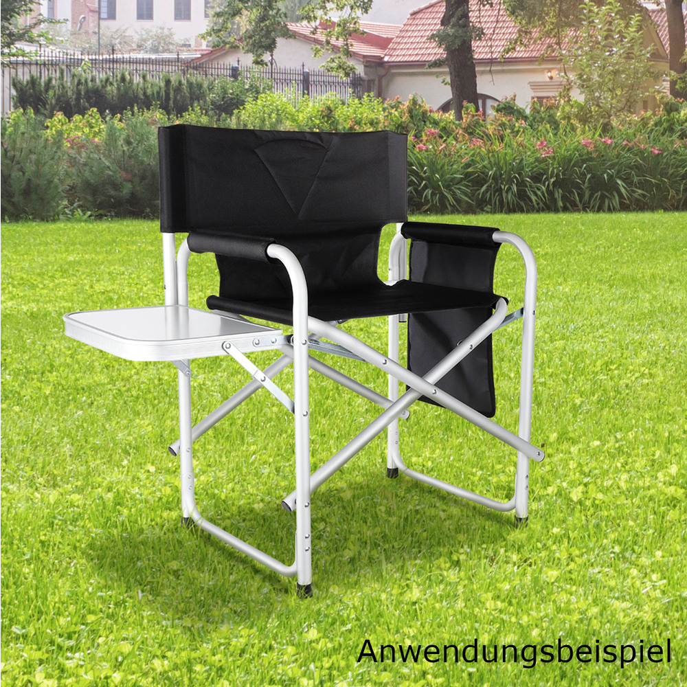 Camping-Faltstuhl mit Klapptisch und Tasche image number 1