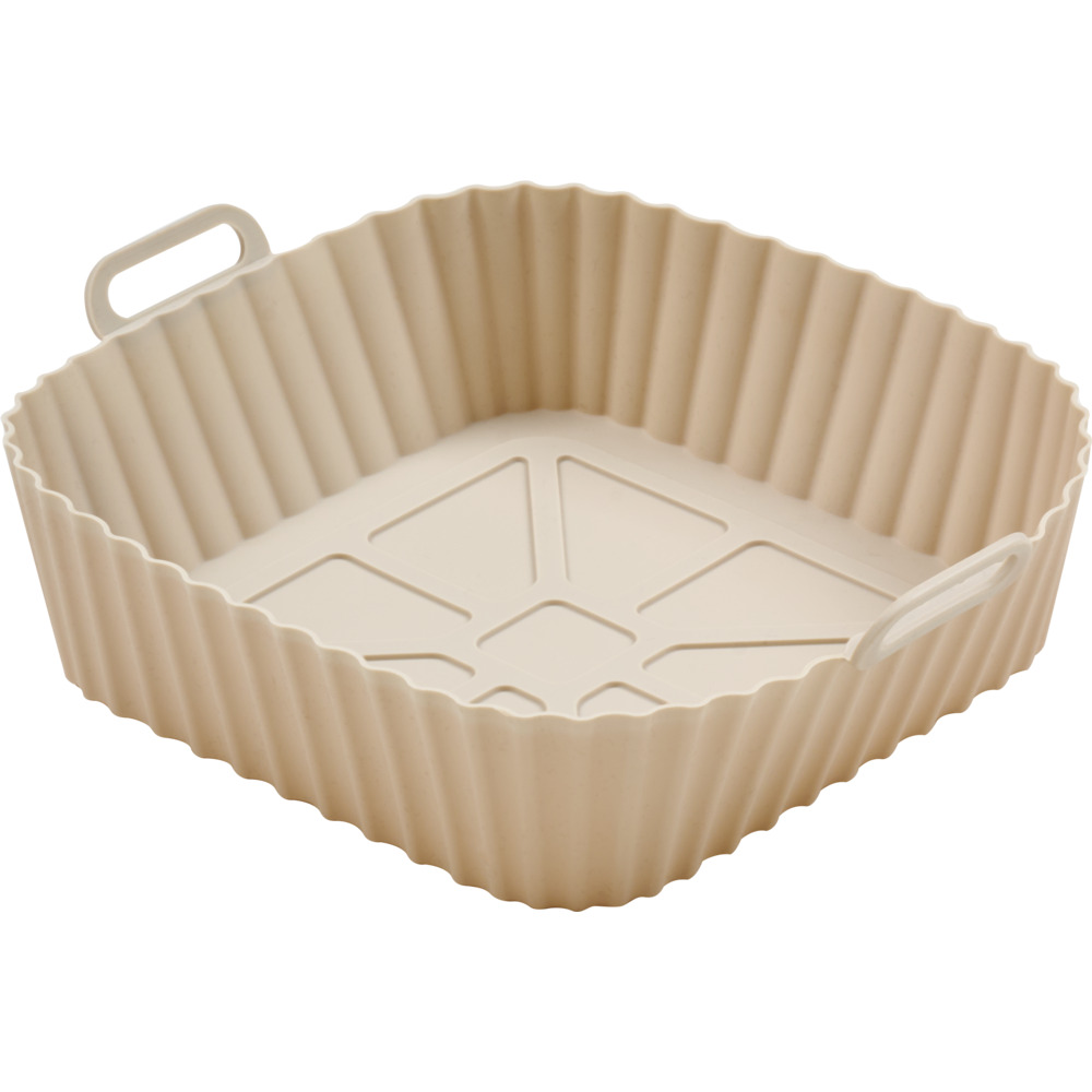 Airfryer-Silikonform quadratisch 4,5 l creme