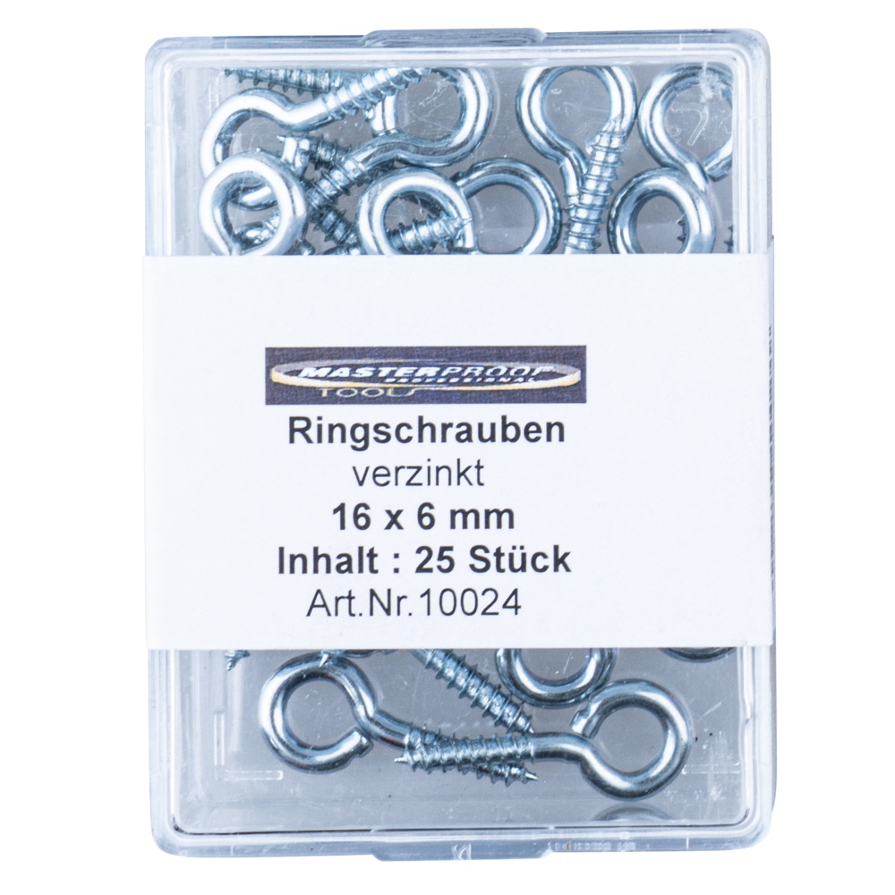 Ringschrauben 25 Stück je 16 x 6 mm