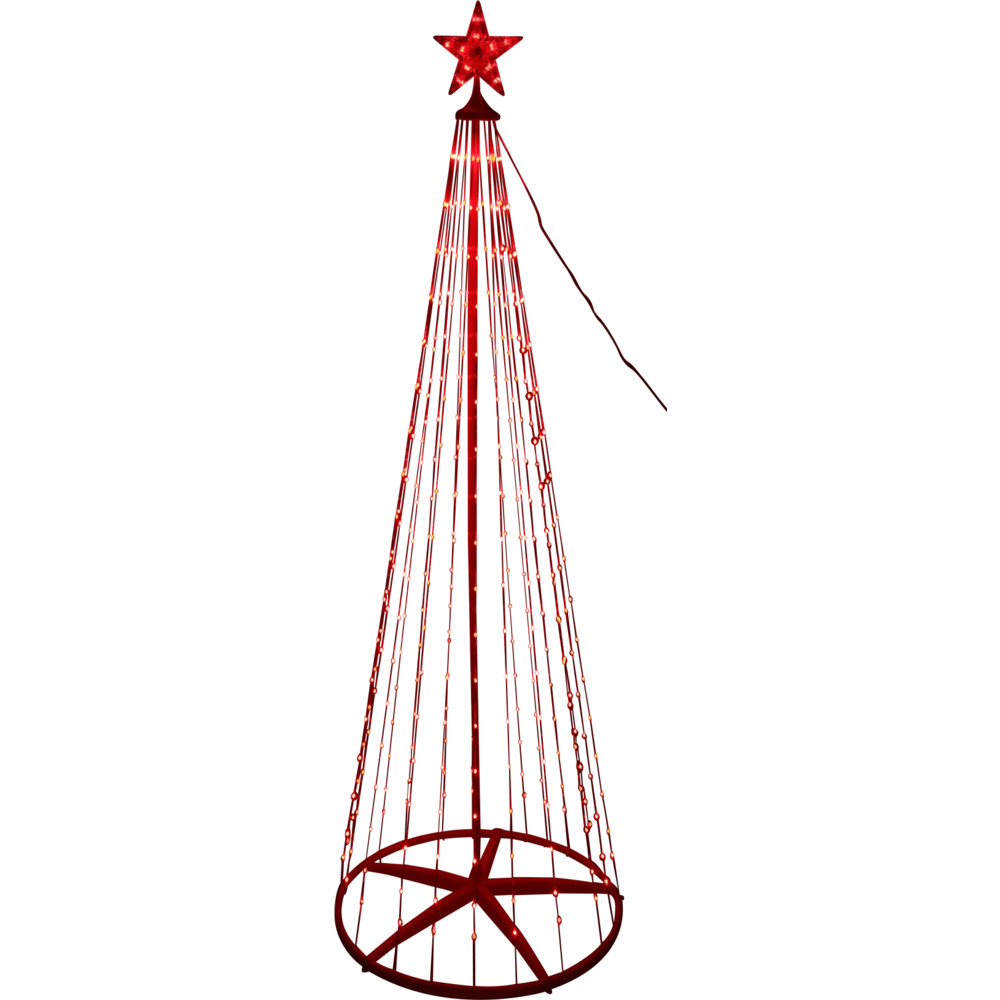 Künstlicher LED Lichterbaum mit Stern 150 cm RGB-Farbwechsel image number 3