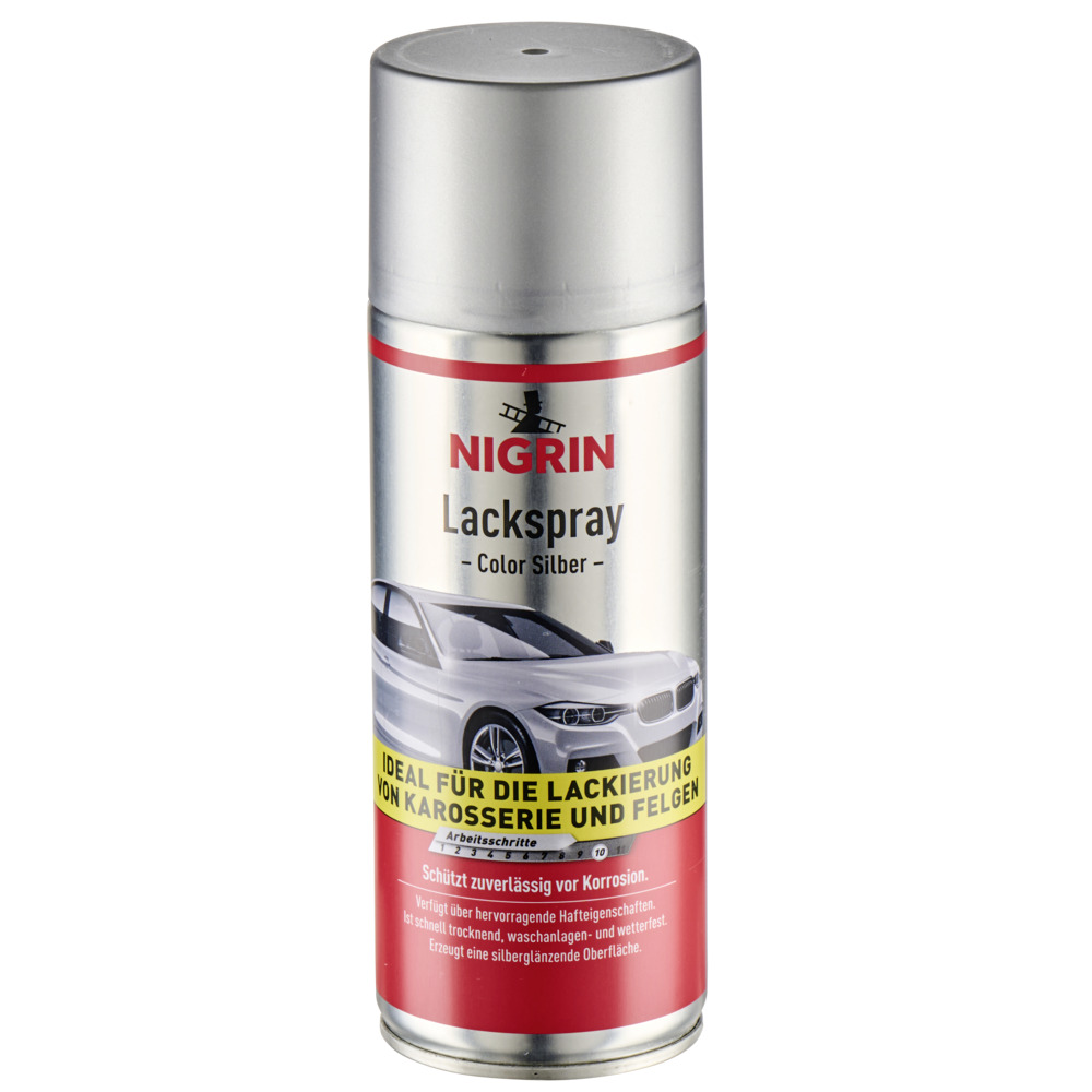 Nigrin Lackspray silber, glänzend, 400 ml image number 0