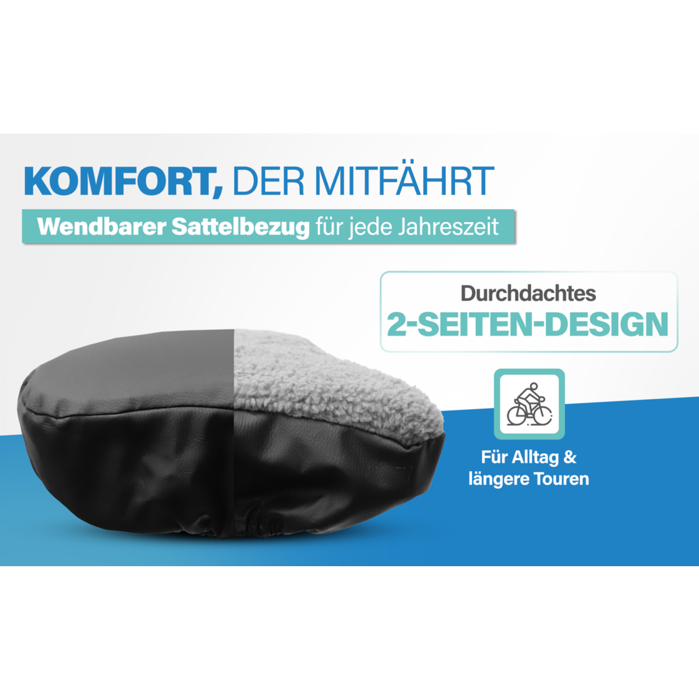 FISCHER Fahrrad Satteldecke Universal, wendbar image number 5