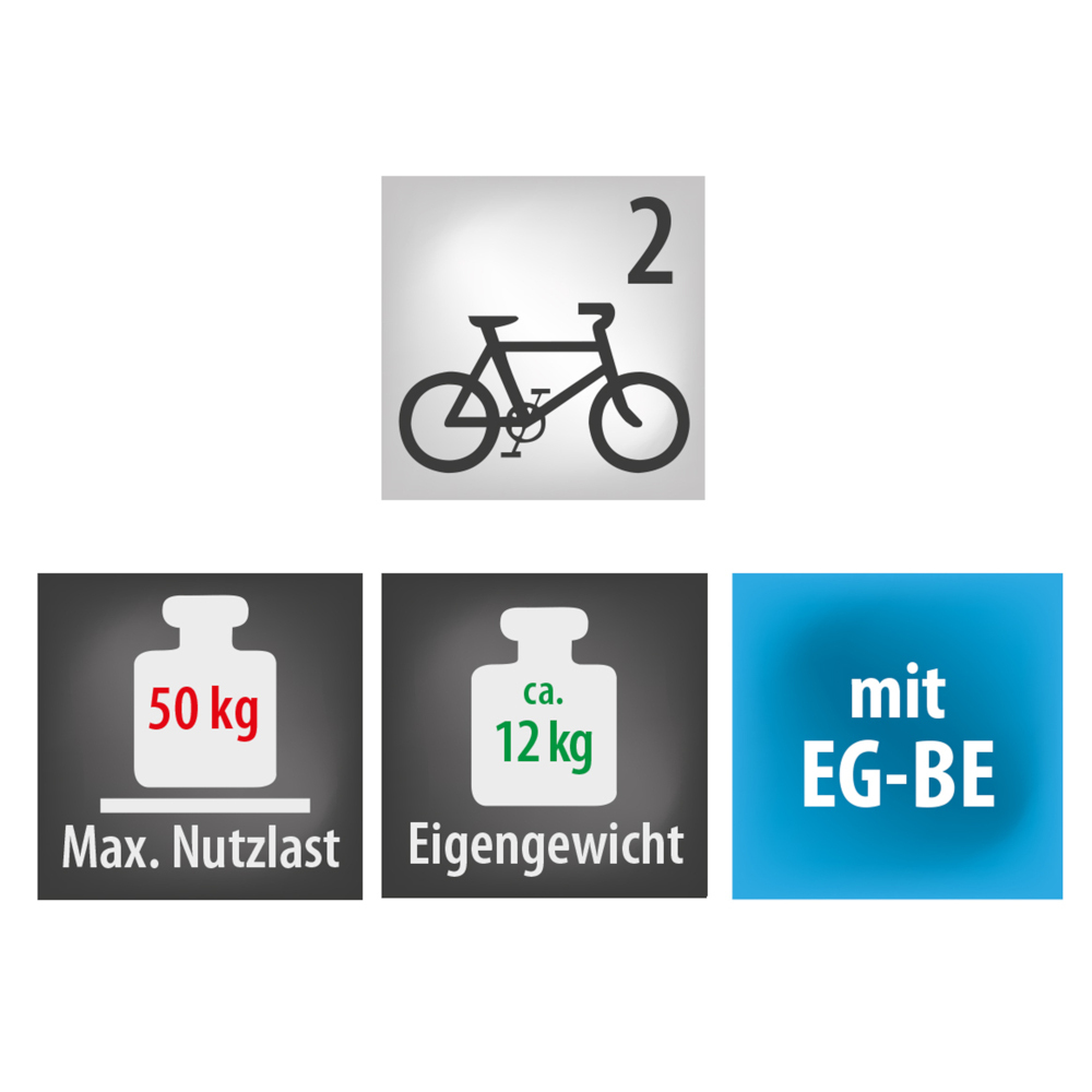 Eufab Fahrradträger CROW BASIC für 2 Fahrräder image number 3