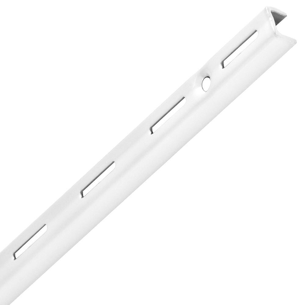 Regalsystem-Wandschiene 145 mm 1-reihig in Weiß