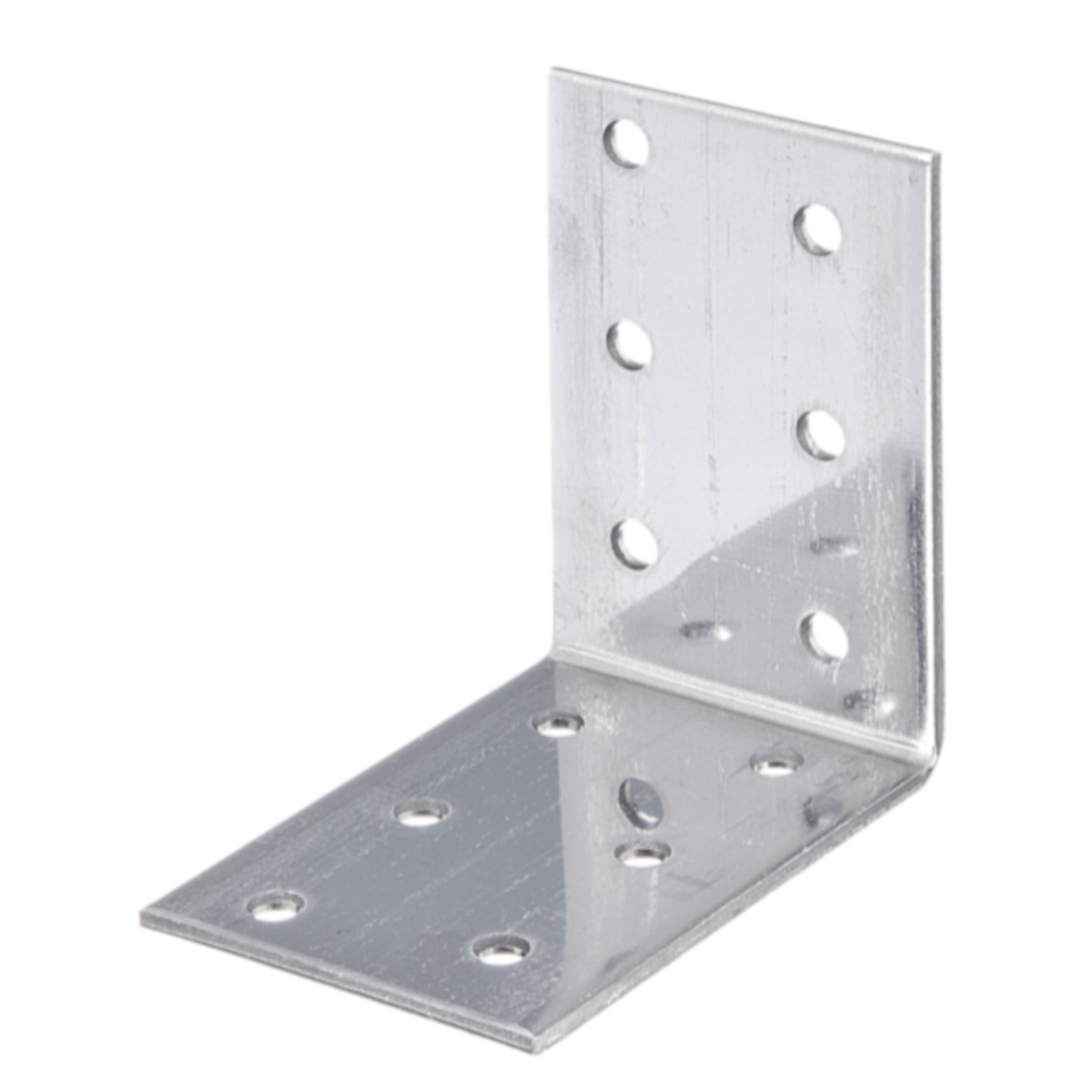 Lochplattenwinkel A2 60 x 60 x 40 mm aus Edelstahl