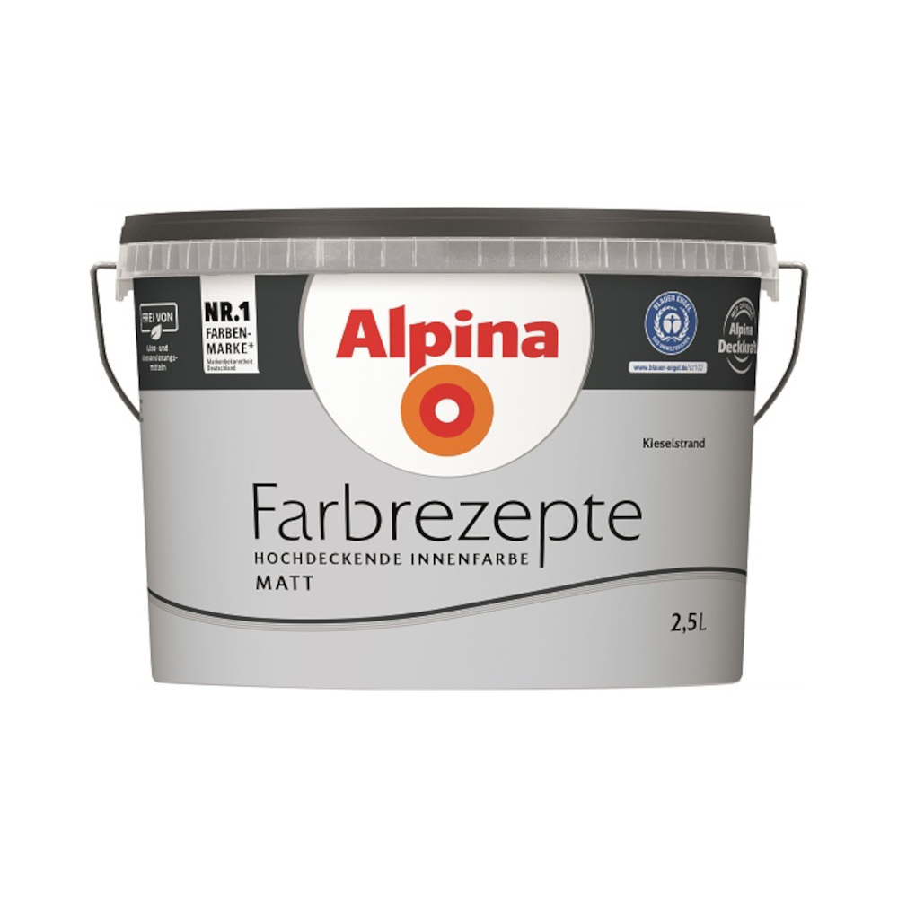 Alpina Farbrezepte Kieselstrand matt 2,5 Liter image number 0