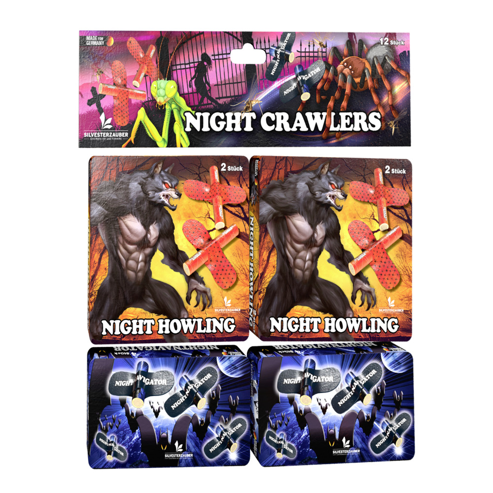 Night Crawlers Feuerwerk 12 Stück