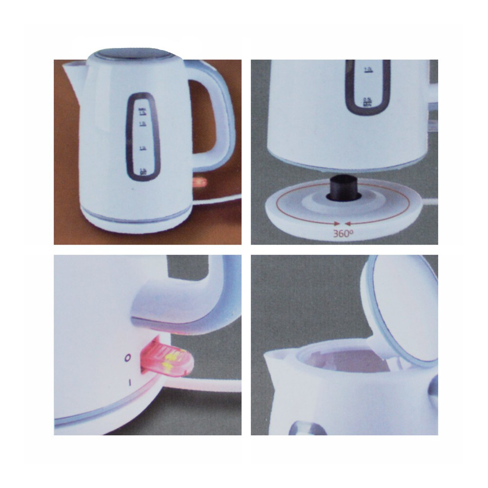 Wasserkocher 1,7 Liter 2200W in Weiß aus Kunststoff - B-Ware image number 2