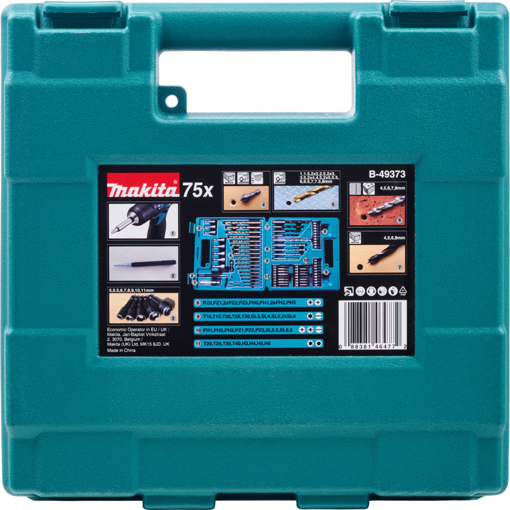 Makita B-49373 Bit- und Drill-Set 75-teilig image number 5