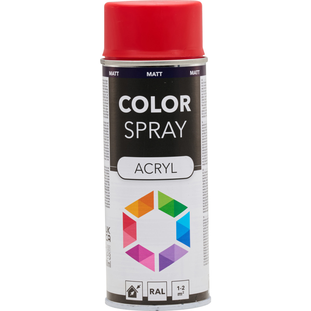 Lackspray 400 ml Acryl RAL3000M feuerrot matt