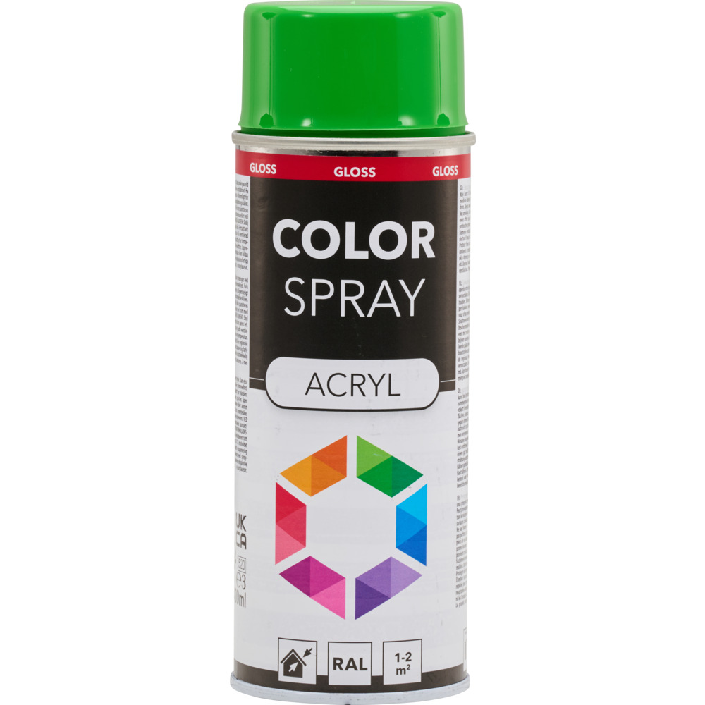 Lackspray glänzend 400 ml Acryl RAL 6018 gelgrün