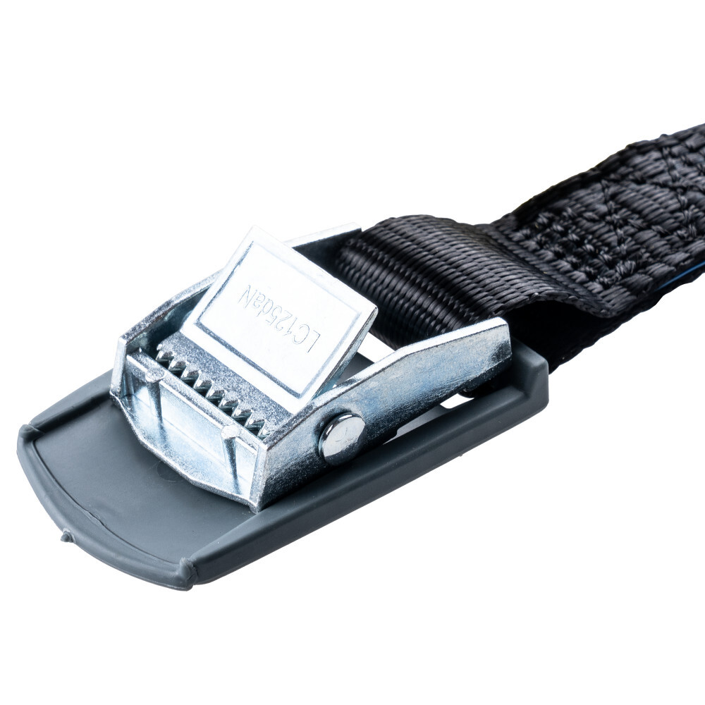 GERMANIA® Spanngurt einteilig 25mm x 4 m schwarz mit Schutzplatte für 200 kg image number 1