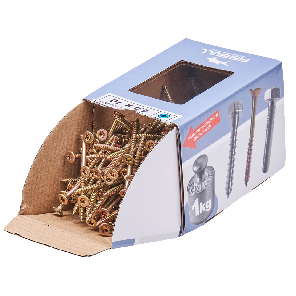 Spanplattenschraube 4,5x70 mm IVZ 1kg FISHBULL-Pack Senkkopf Teilgewinde image number 3
